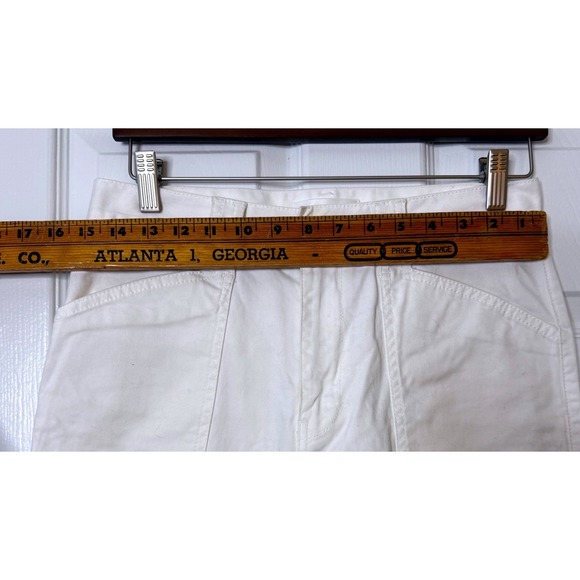 MOUSSY VINTAGE White Wide Leg Cropped Jeans Women's Size S - Picture 6 of 7